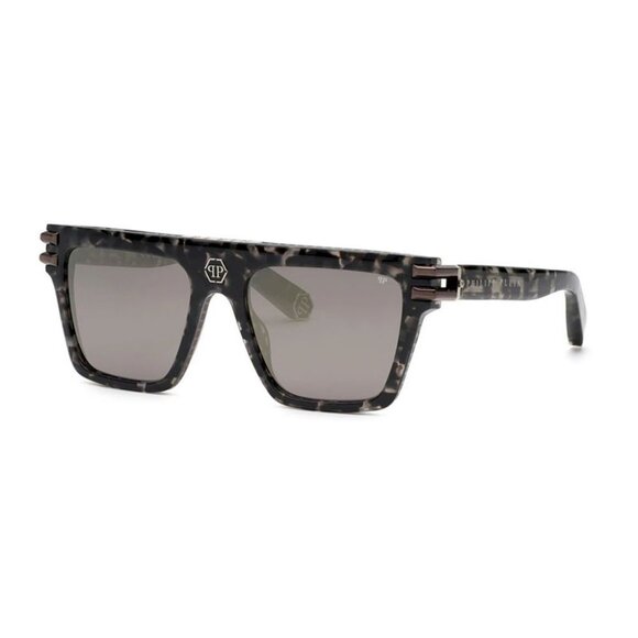 NWT SUNGLASSES PHILIPP PLEIN GREY HAVANA - Picture 1 of 3